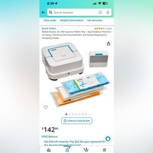 iRobot mopping robot